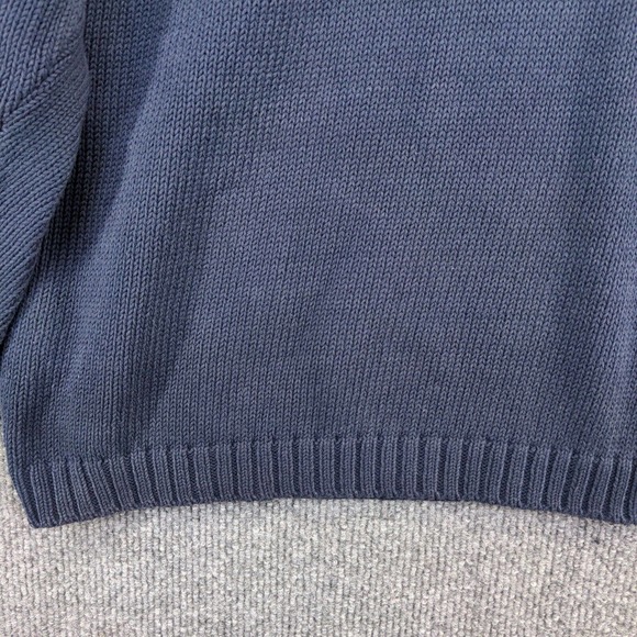 Hackett London Men's Sweater Blue XXL Long Sleeve V-Neck All Cotton Made Italy - Picture 9 of 16